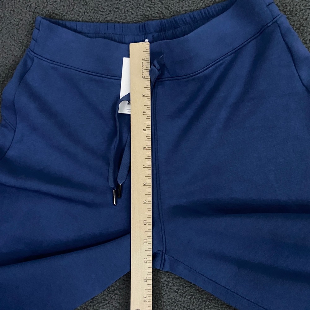 Spanx AirEssentials Pant Womens Large Blue Wide Leg Drawstring Athleisure - Picture 9 of 10